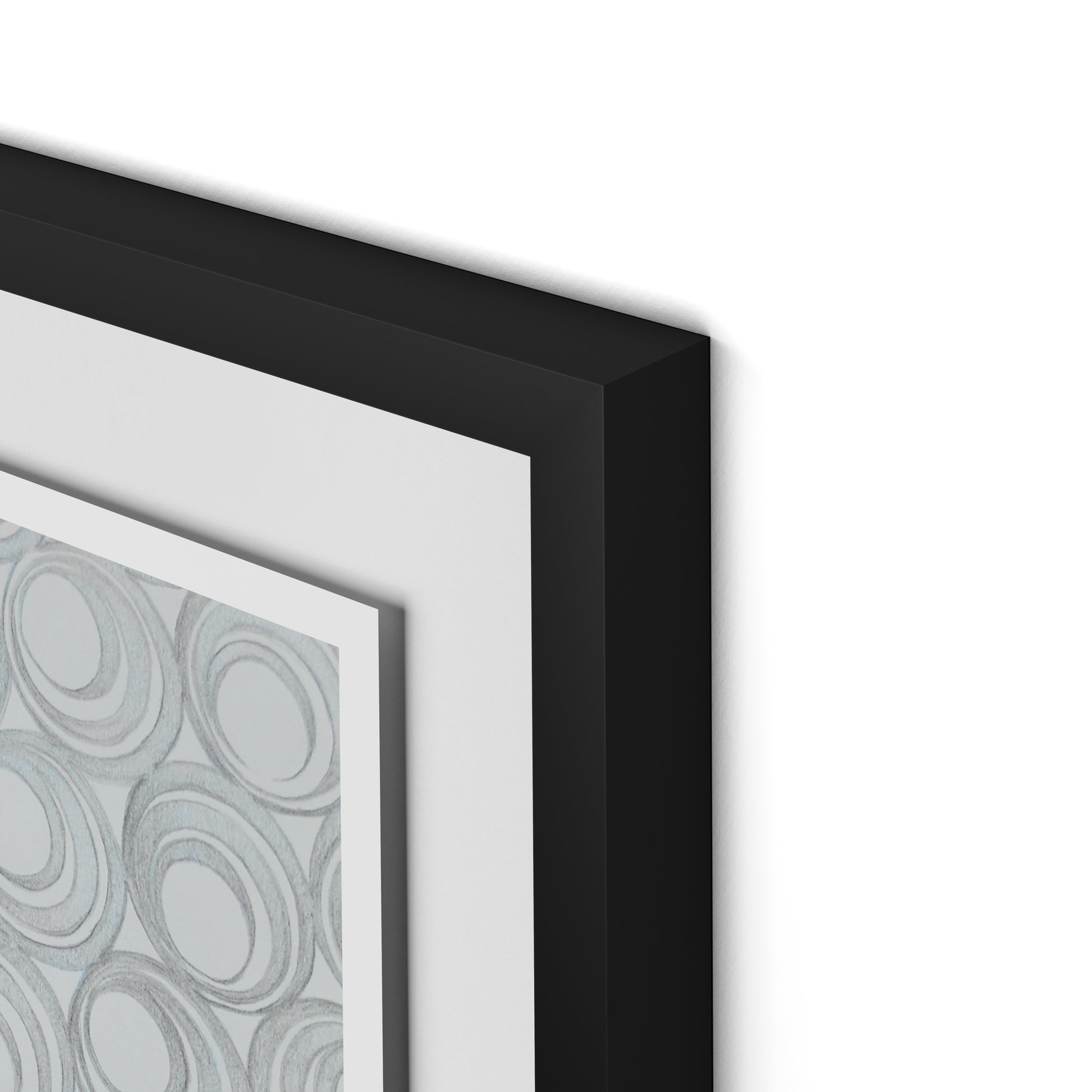 Holy Cow Patt-Ernz Framed Paper / 18 x 24 in / Black