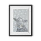Holy Cow Patt-Ernz Framed Paper / 18 x 24 in / Black