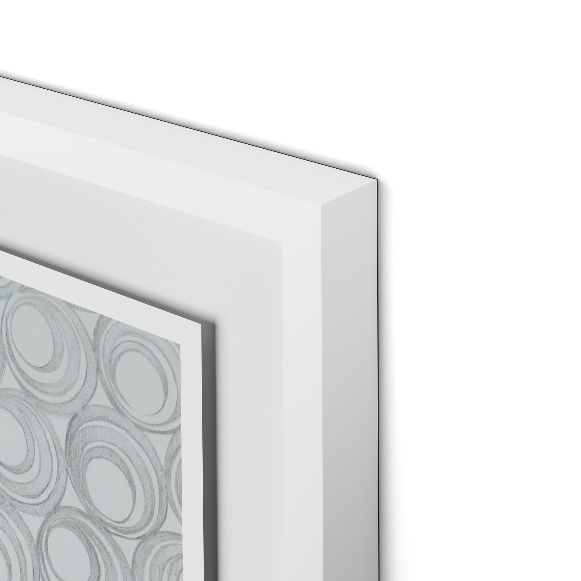 Holy Cow Patt-Ernz Framed Paper / 18 x 24 in / White