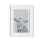 Holy Cow Patt-Ernz Framed Paper / 18 x 24 in / White