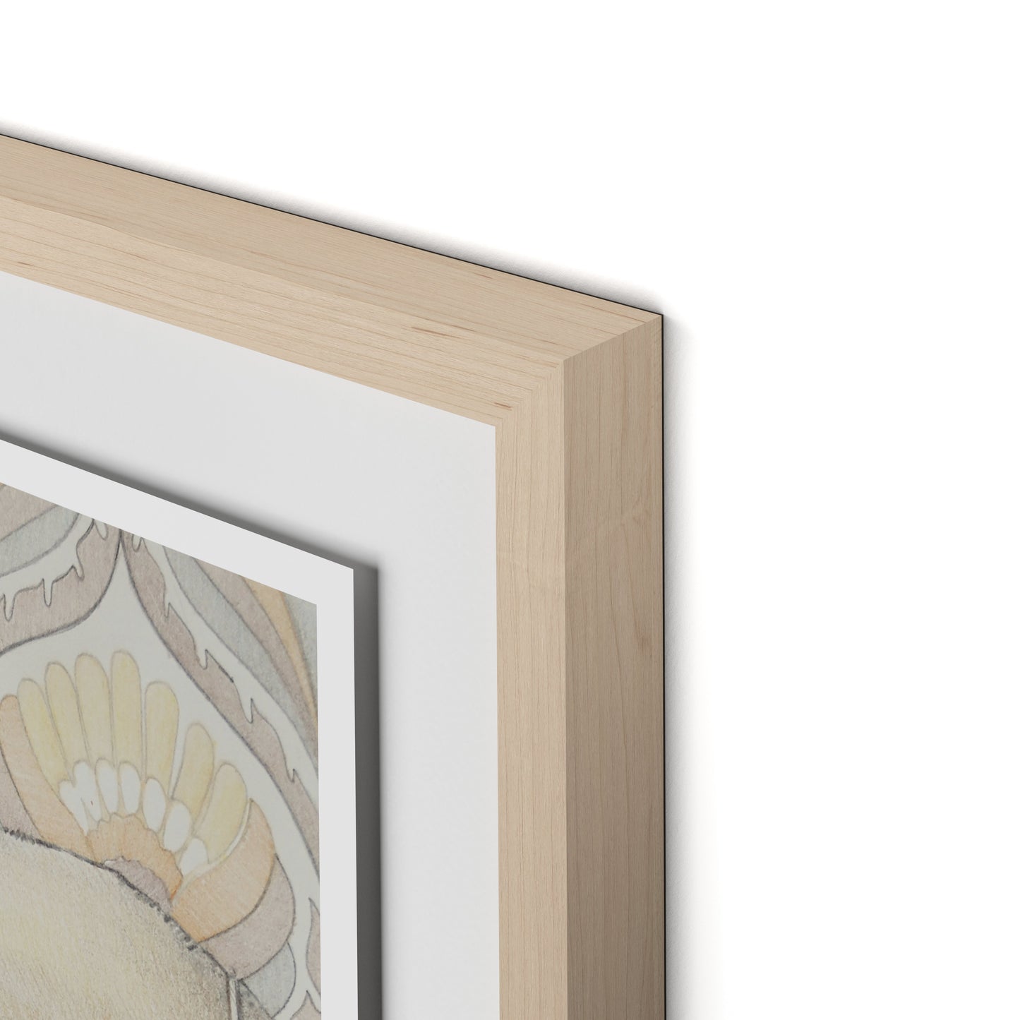 Akhal Teke Framed Paper / 18 x 24 in / Natural Maple