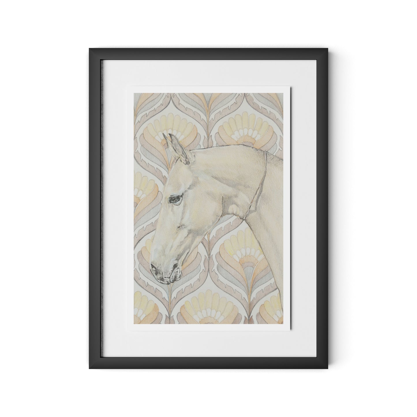 Akhal Teke Framed Paper / 18 x 24 in / Black