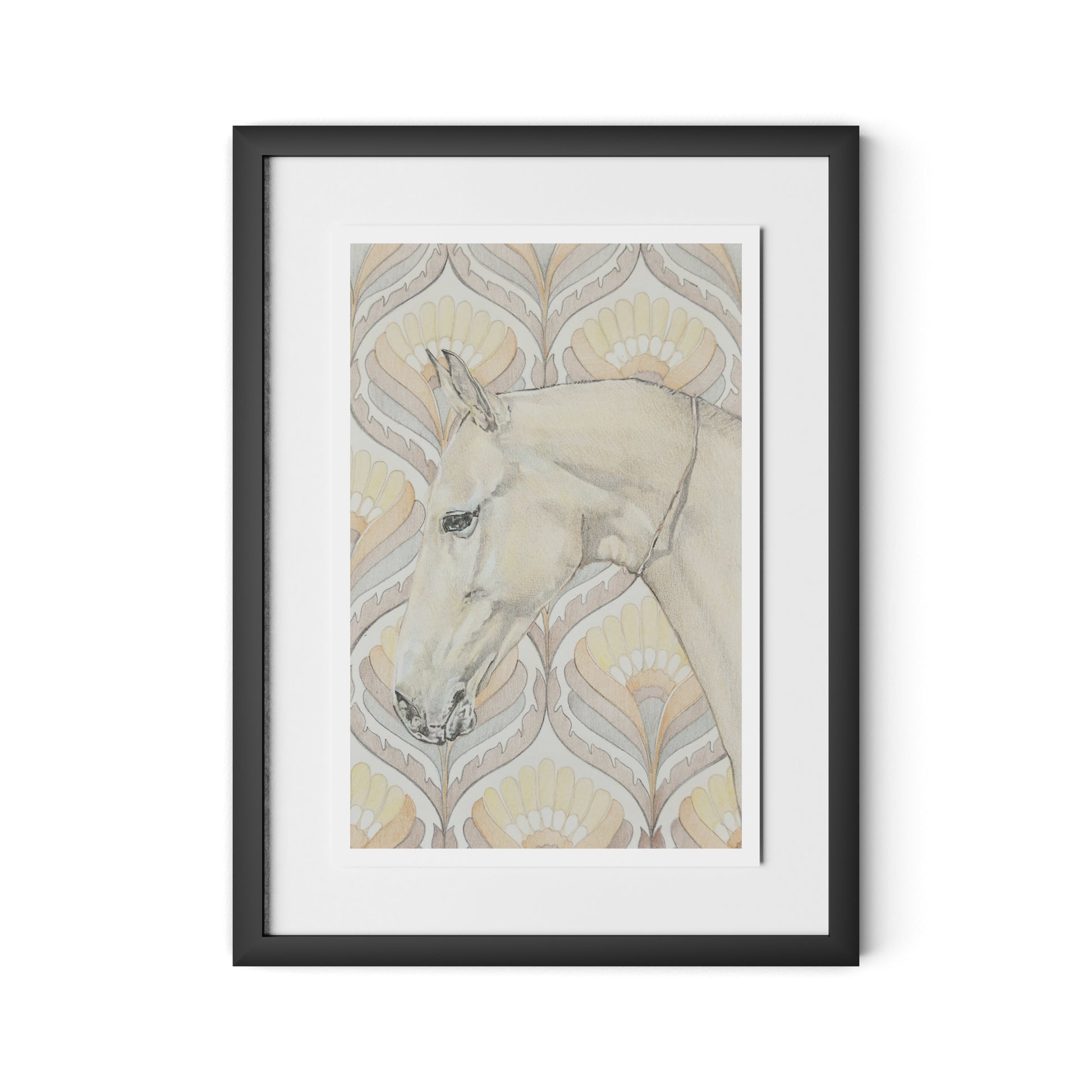 Akhal Teke Framed Paper / 18 x 24 in / Black