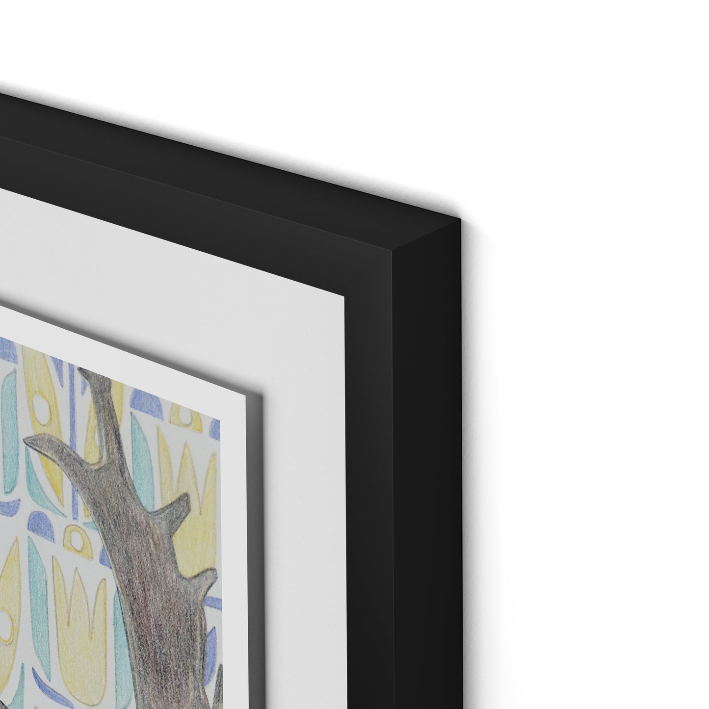 Woodland King Framed Paper / 18 x 24 in / Black