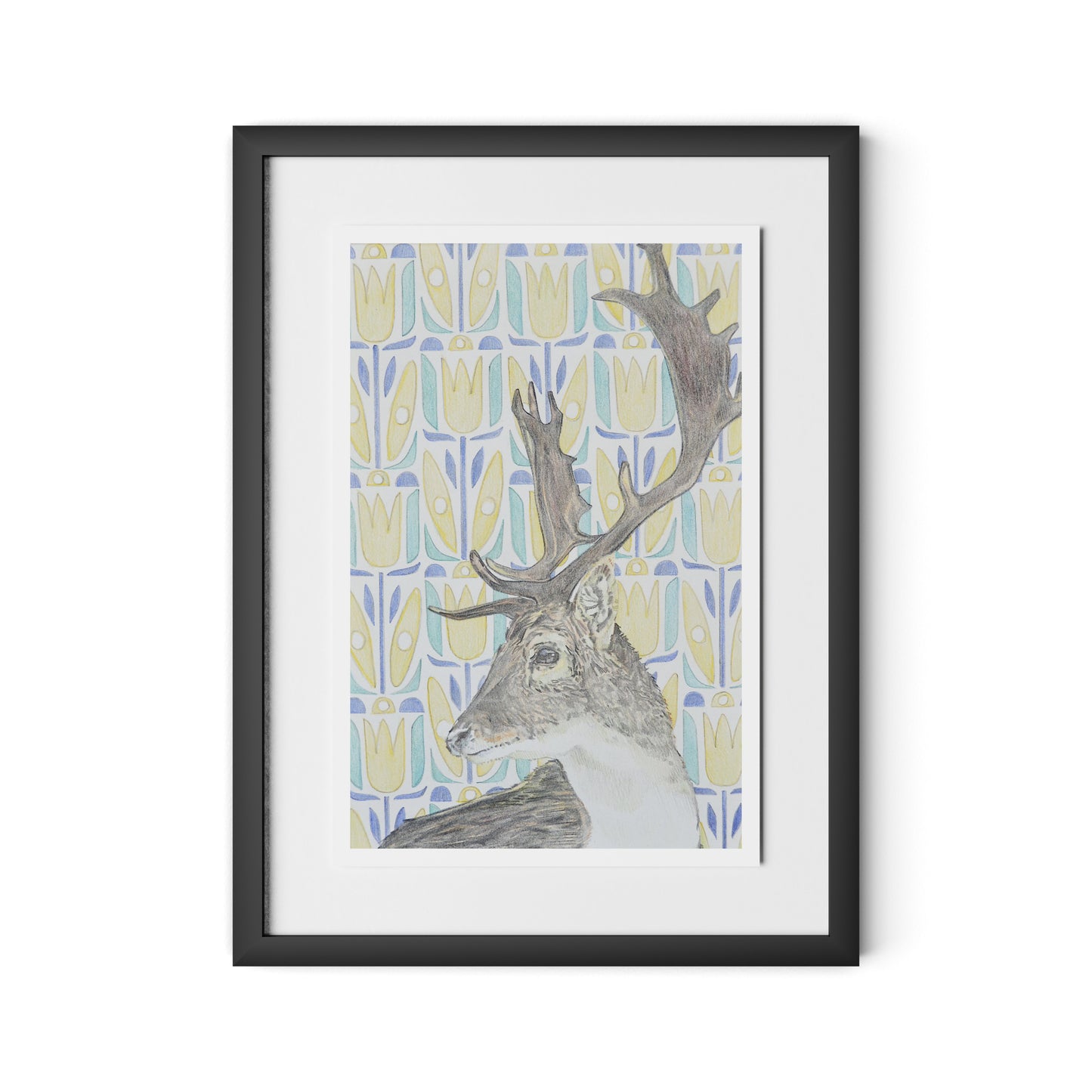 Woodland King Framed Paper / 18 x 24 in / Black