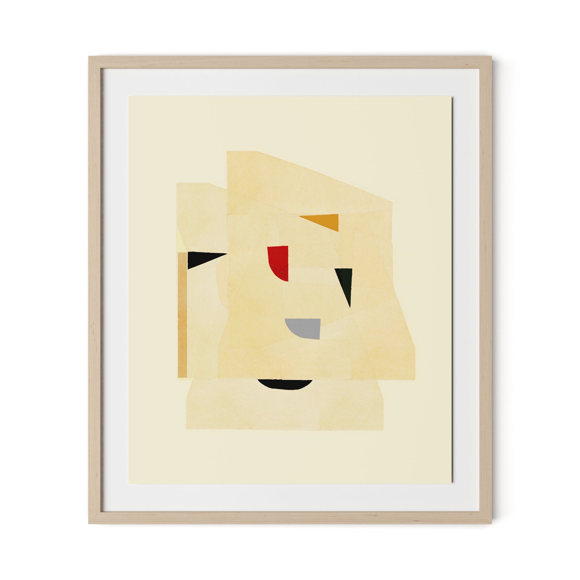 Dance Study 7 Framed Paper / 27.5 x 32 in / Natural Maple