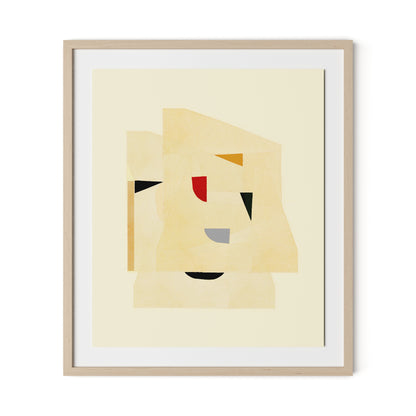 Dance Study 7 Framed Paper / 27.5 x 32 in / Natural Maple