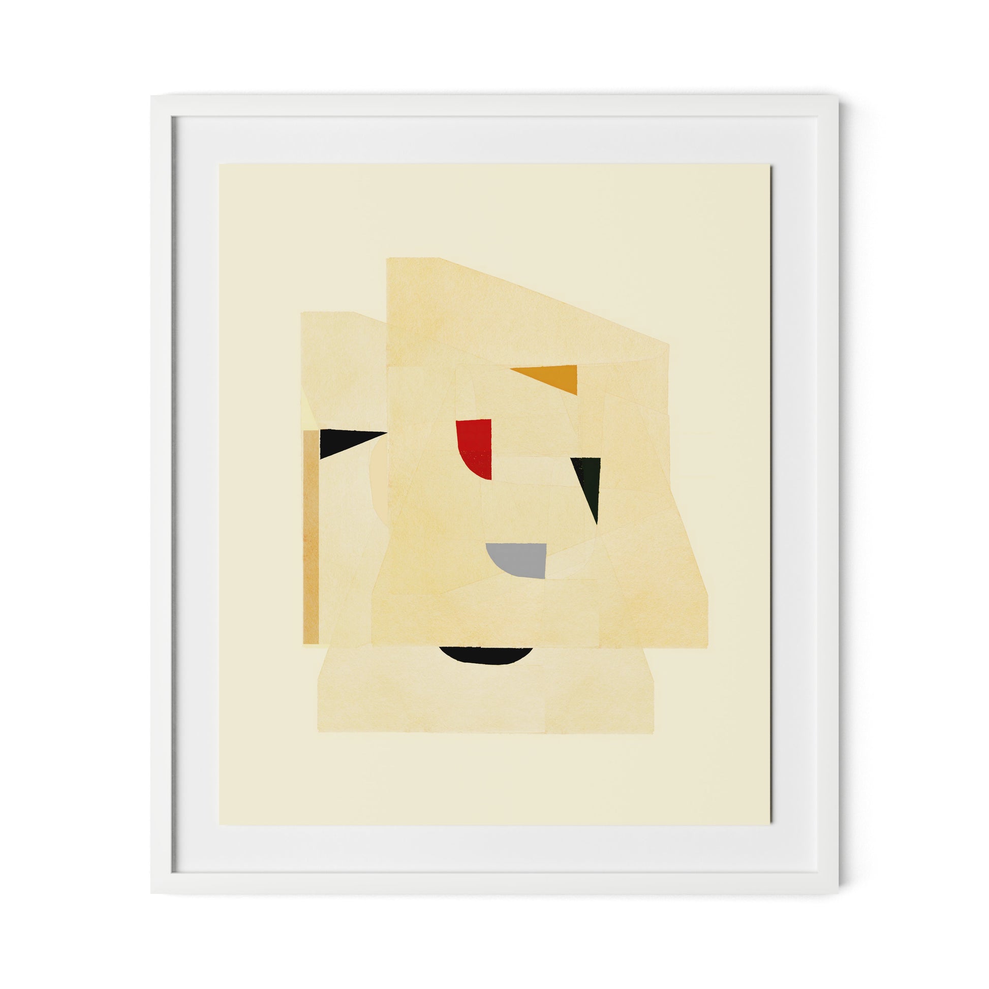 Dance Study 7 Framed Paper / 27.5 x 32 in / White