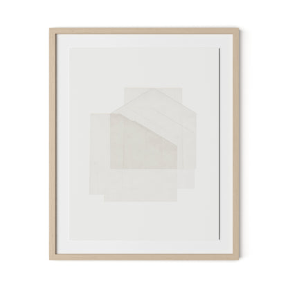 Box Framed Paper / 26 x 32 in / Natural Maple