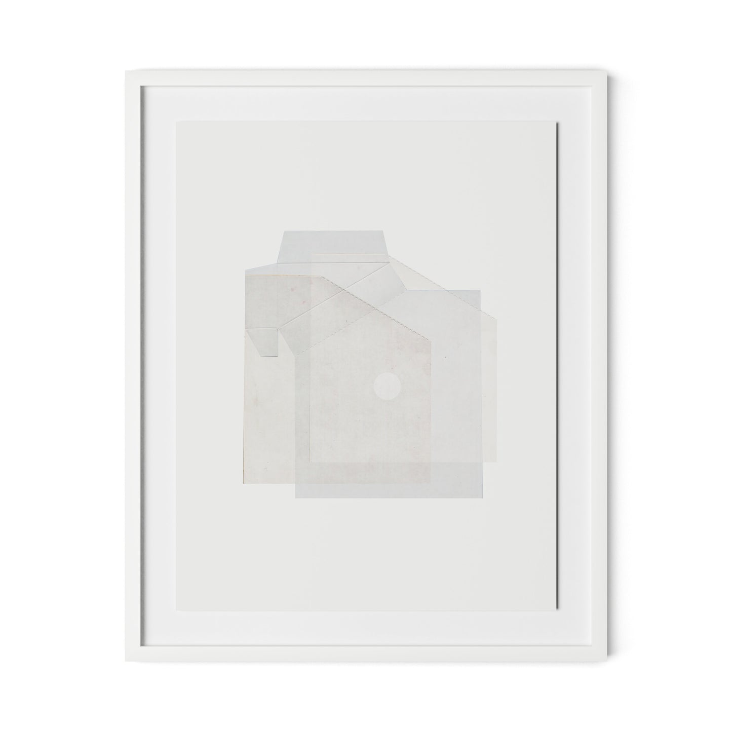Box 2 Framed Paper / 26 x 32 in / White