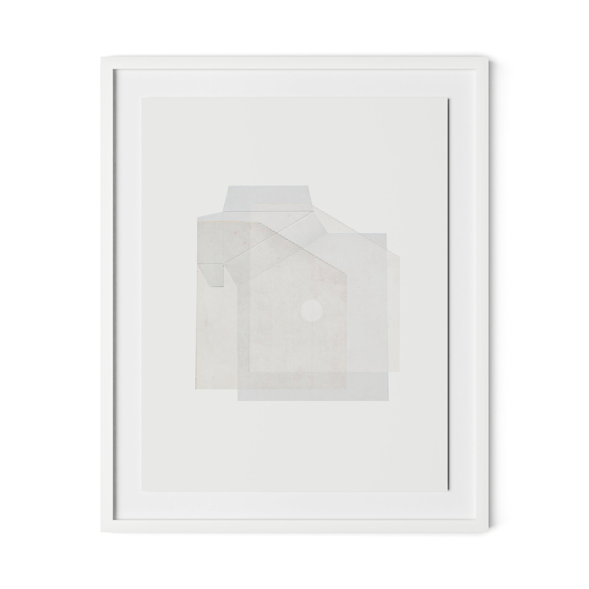 Box 2 Framed Paper / 26 x 32 in / White