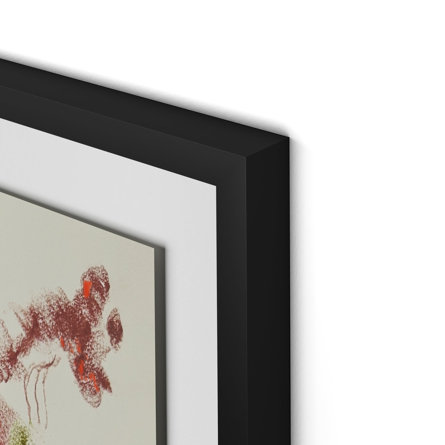 Rubbings 3 Framed Paper / 24 x 32 in / Black