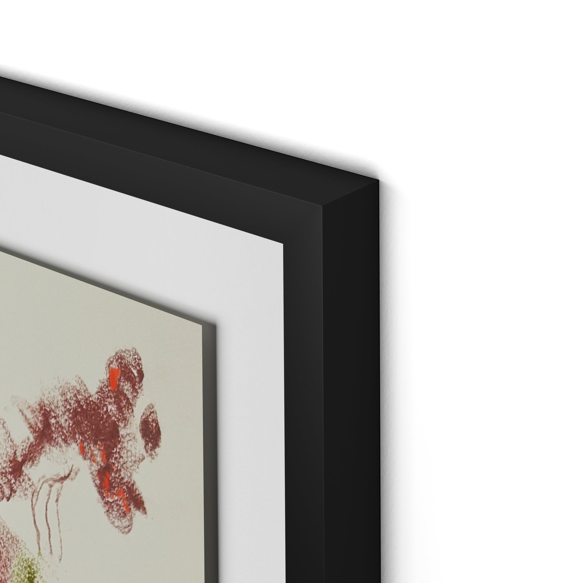 Rubbings 3 Framed Paper / 24 x 32 in / Black