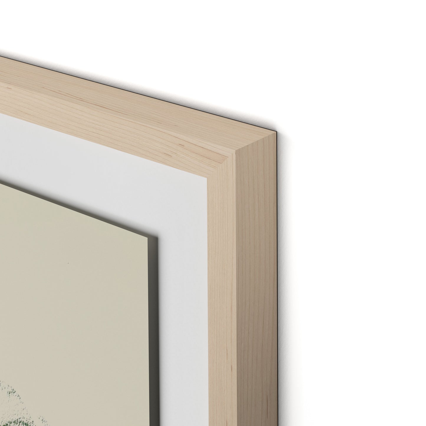 Rubbings 4 Framed Paper / 24 x 32 in / Natural Maple