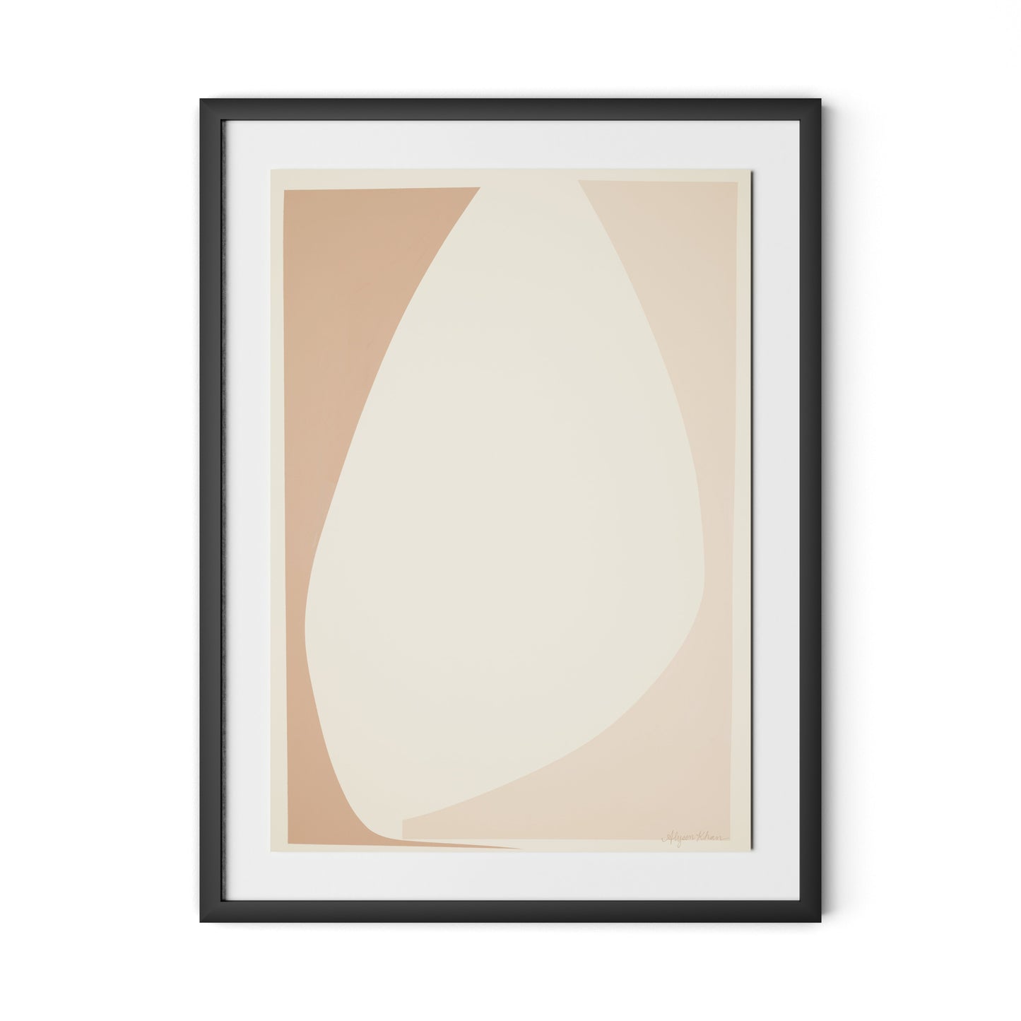 Drawing Closer Framed Paper / 24 x 32 in / Black