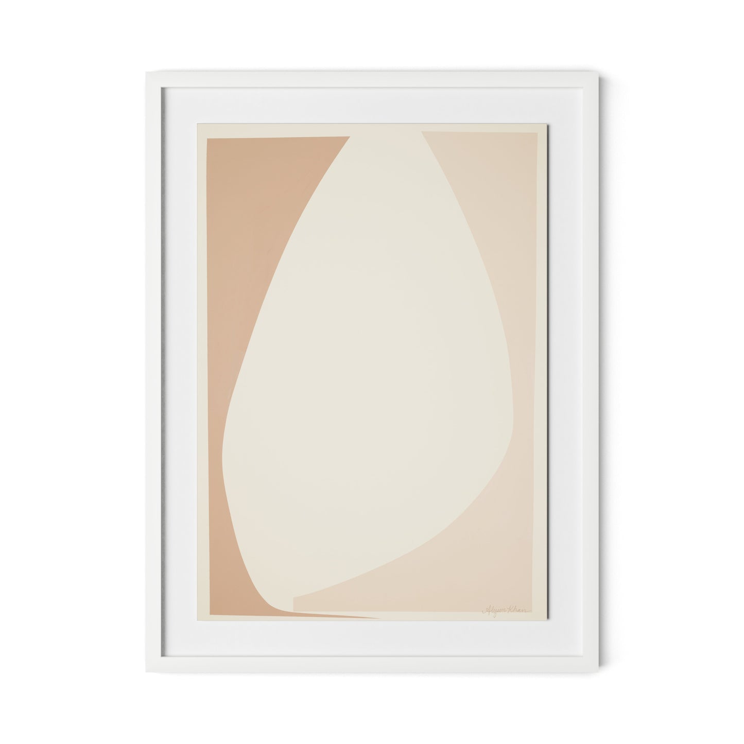 Drawing Closer Framed Paper / 24 x 32 in / White