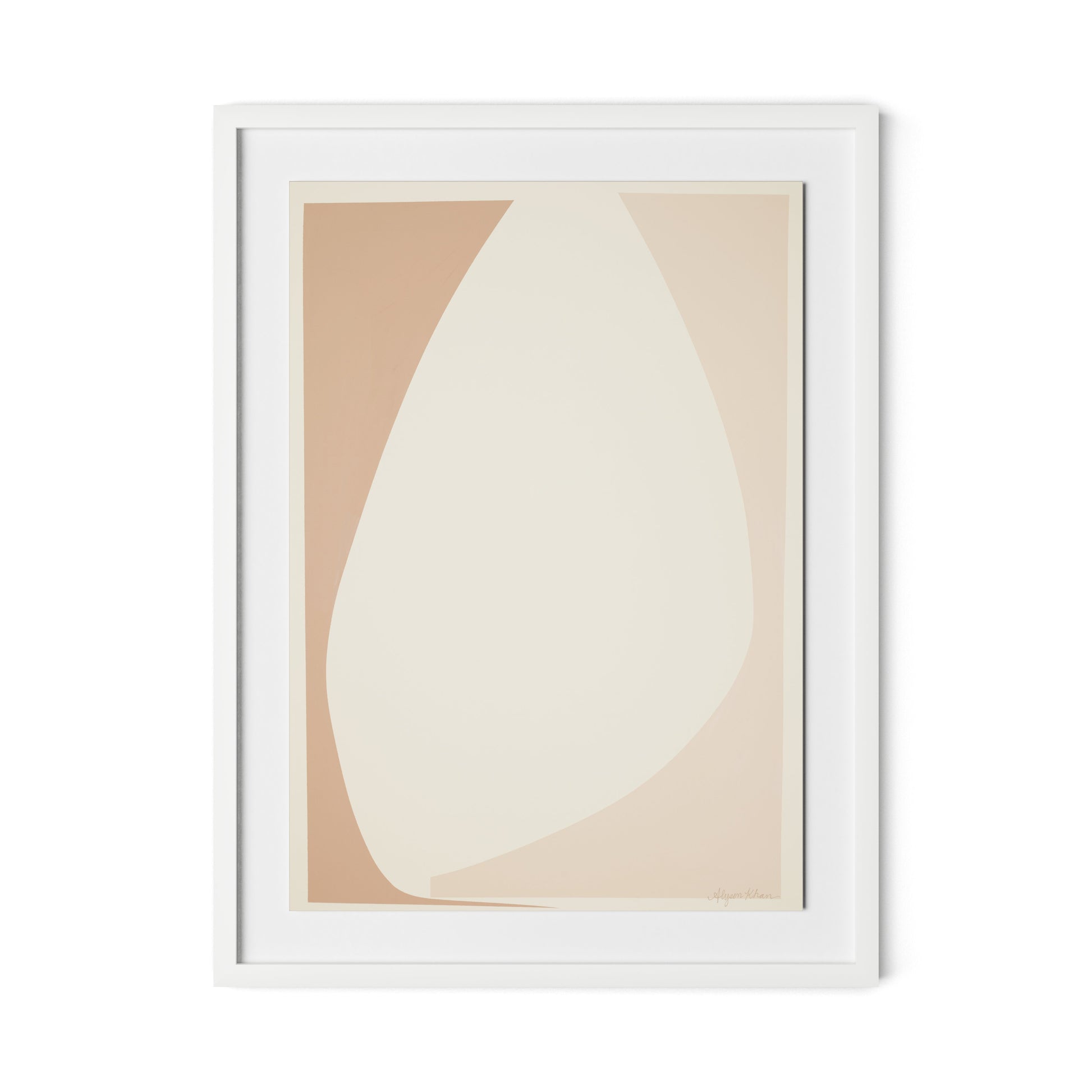 Drawing Closer Framed Paper / 24 x 32 in / White