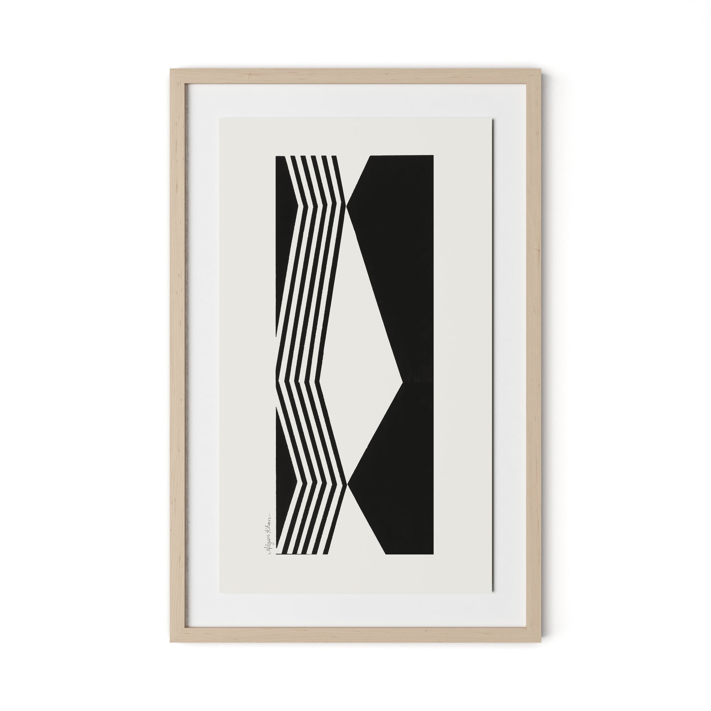 Touch Framed Paper / 20.5 x 32 in / Natural Maple