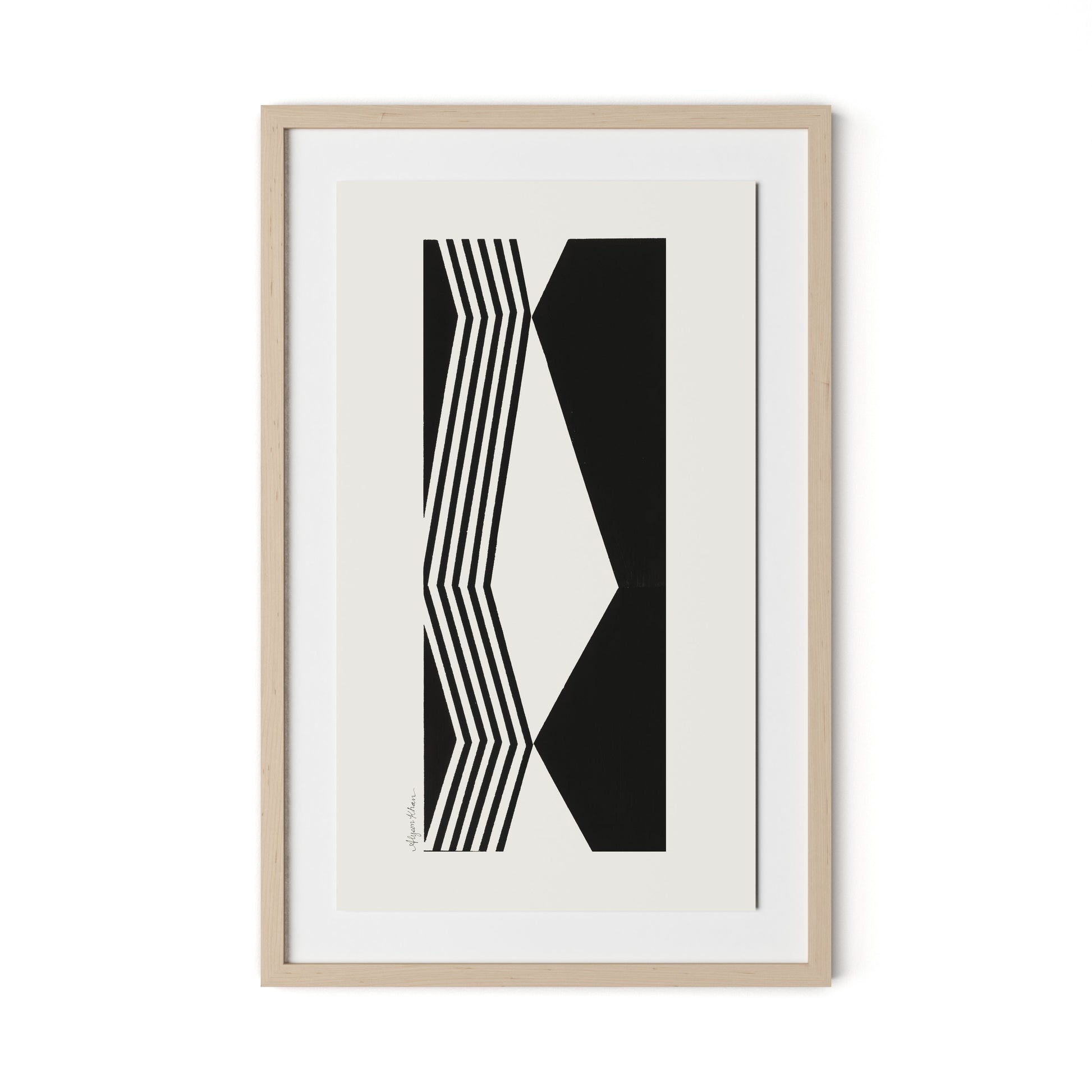 Touch Framed Paper / 20.5 x 32 in / Natural Maple