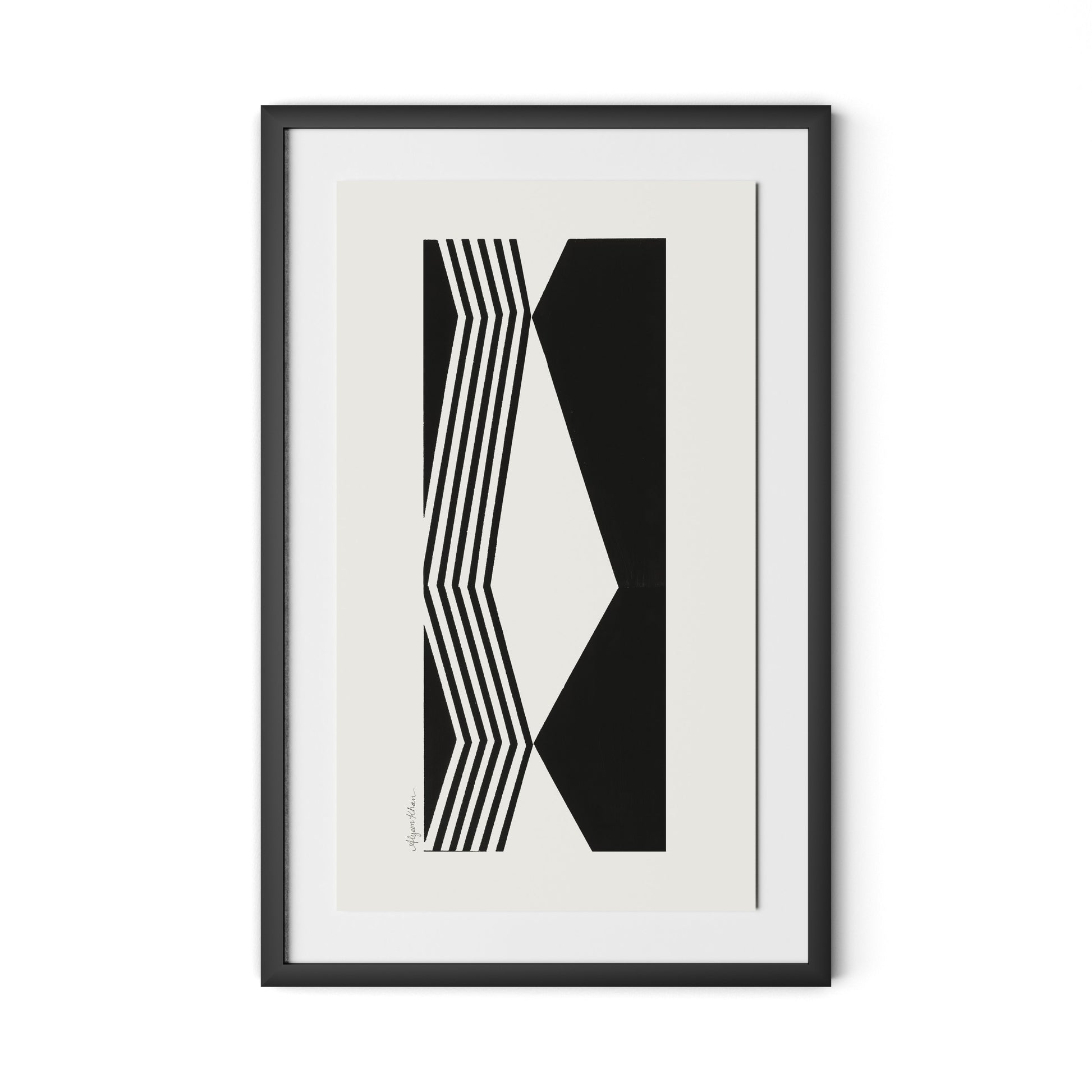 Touch Framed Paper / 20.5 x 32 in / Black