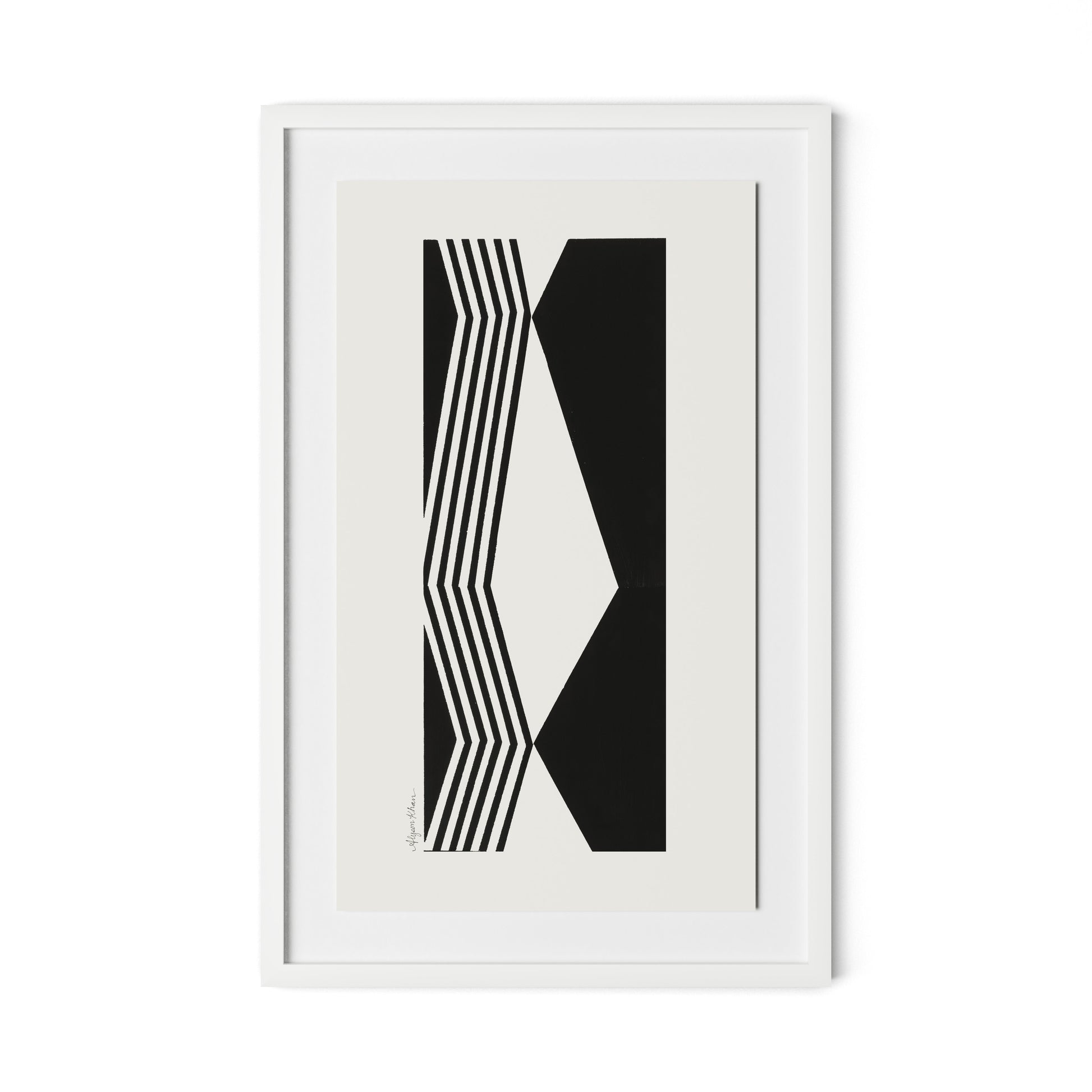 Touch Framed Paper / 20.5 x 32 in / White