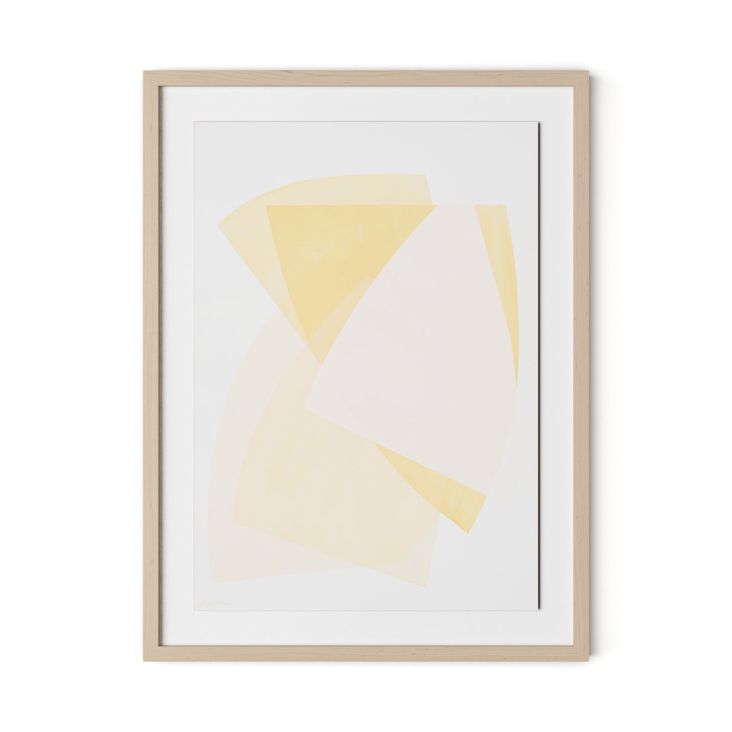 From Light to Light Framed Paper / 24 x 32 in / Natural Maple