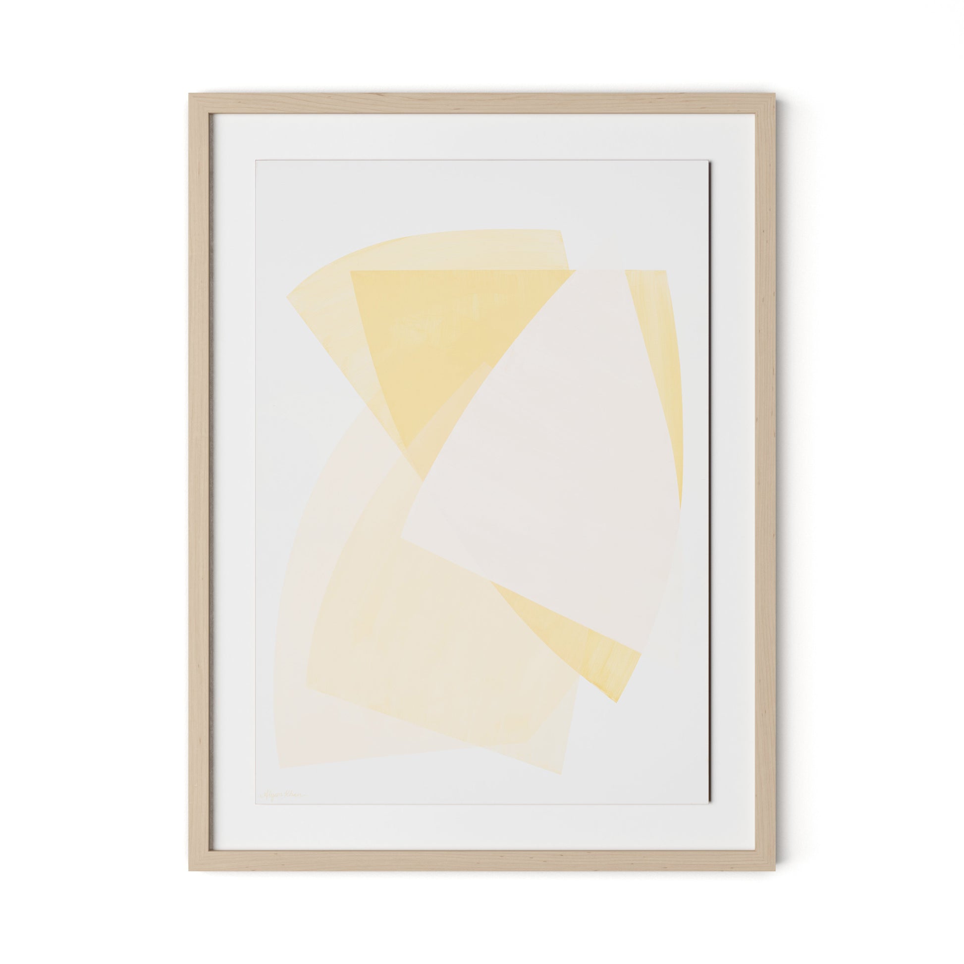 From Light to Light Framed Paper / 24 x 32 in / Natural Maple