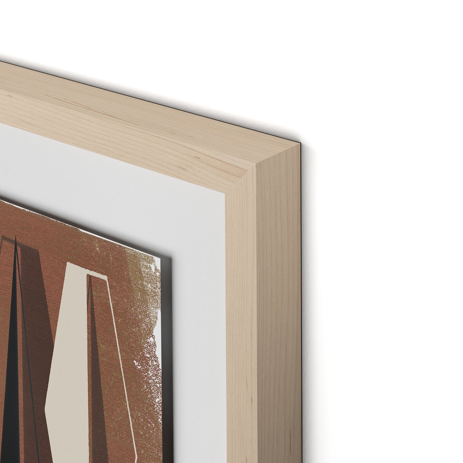 Ample Protection Framed Paper / 24 x 32 in / Natural Maple