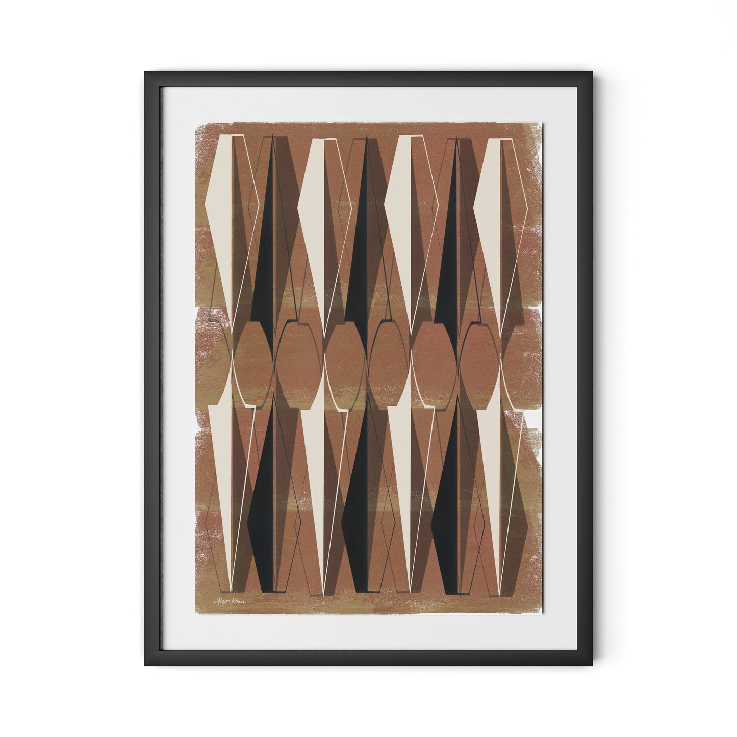 Ample Protection Framed Paper / 24 x 32 in / Black