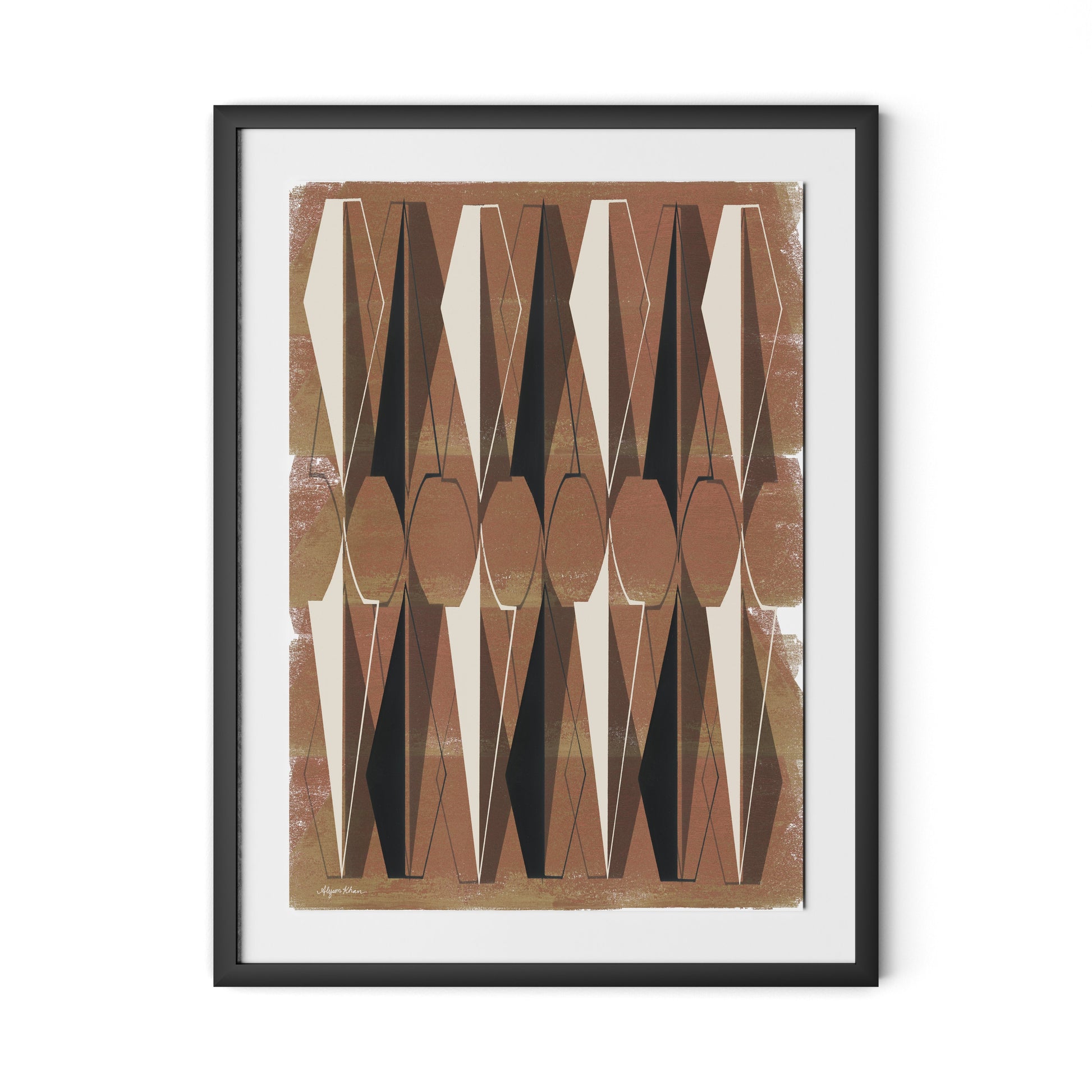 Ample Protection Framed Paper / 24 x 32 in / Black