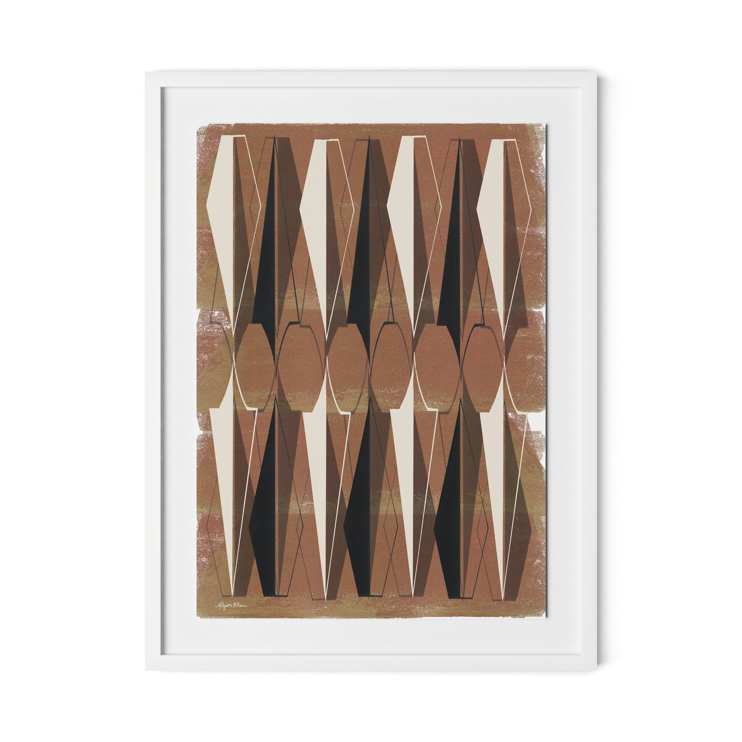 Ample Protection Framed Paper / 24 x 32 in / White