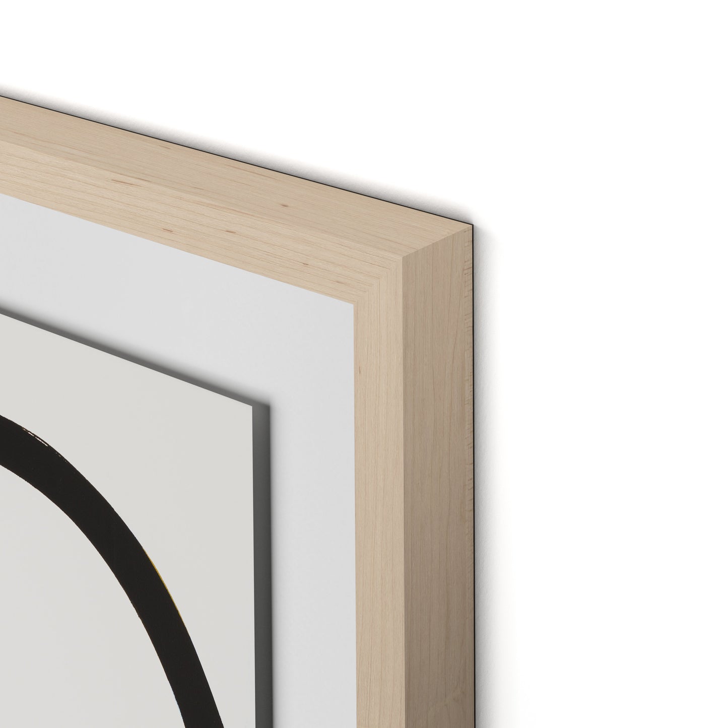 Imperfect Present Framed Paper / 24 x 32 in / Natural Maple