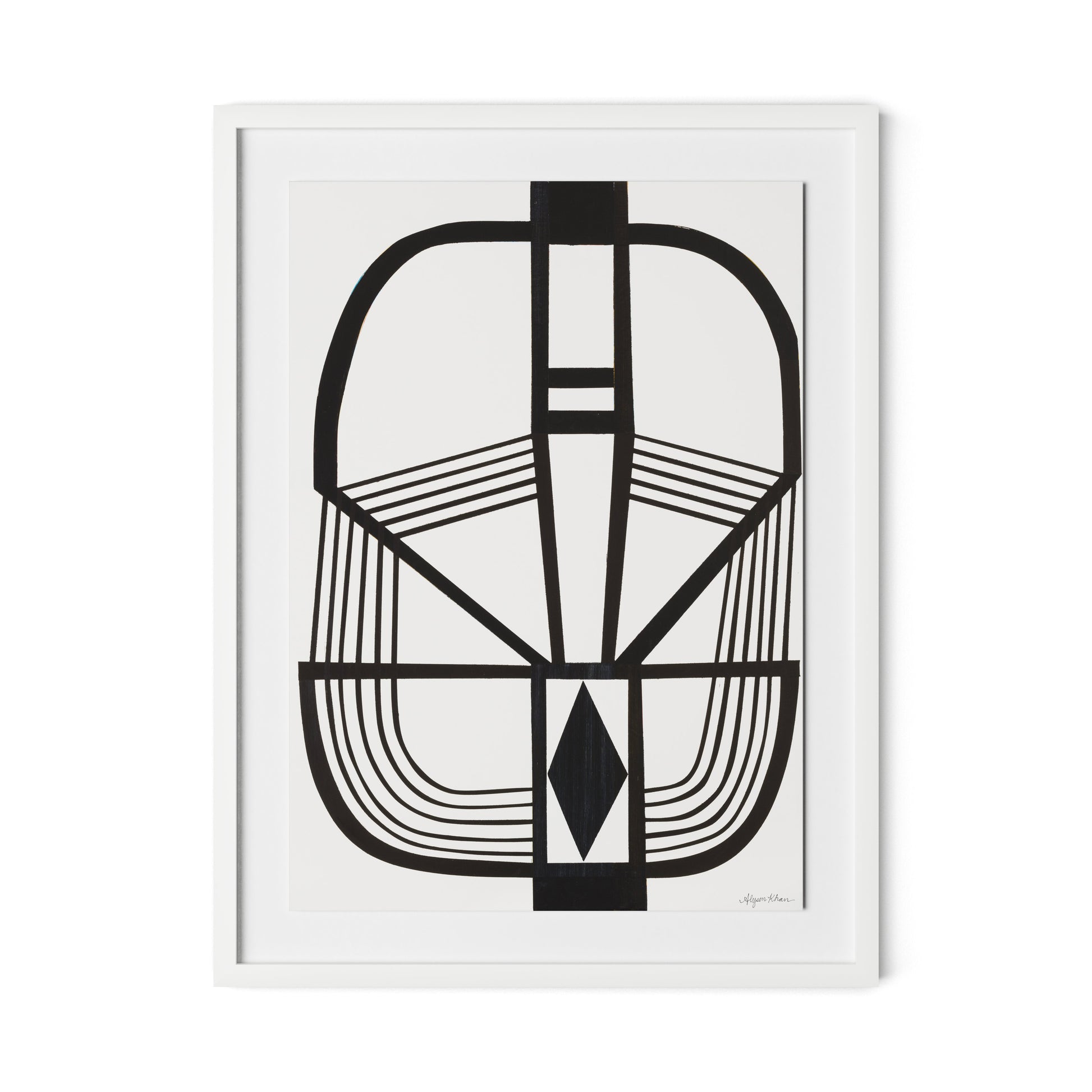 Imperfect Present Framed Paper / 24 x 32 in / White