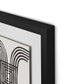 Arcs (Chocolate) Framed Paper / 26.5 x 32 in / Black