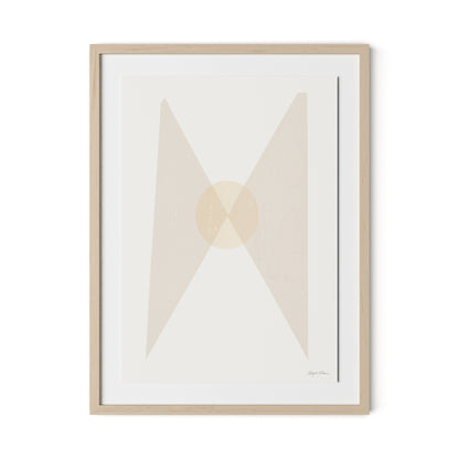 Quiet Now Framed Paper / 24 x 32 in / Natural Maple