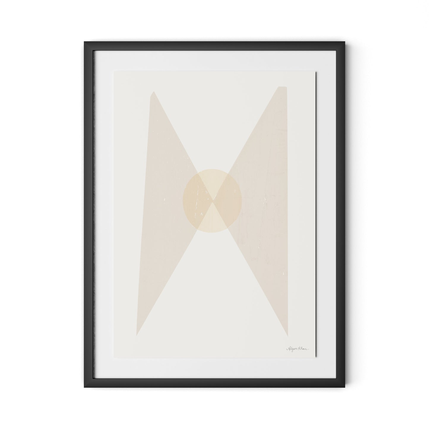 Quiet Now Framed Paper / 24 x 32 in / Black