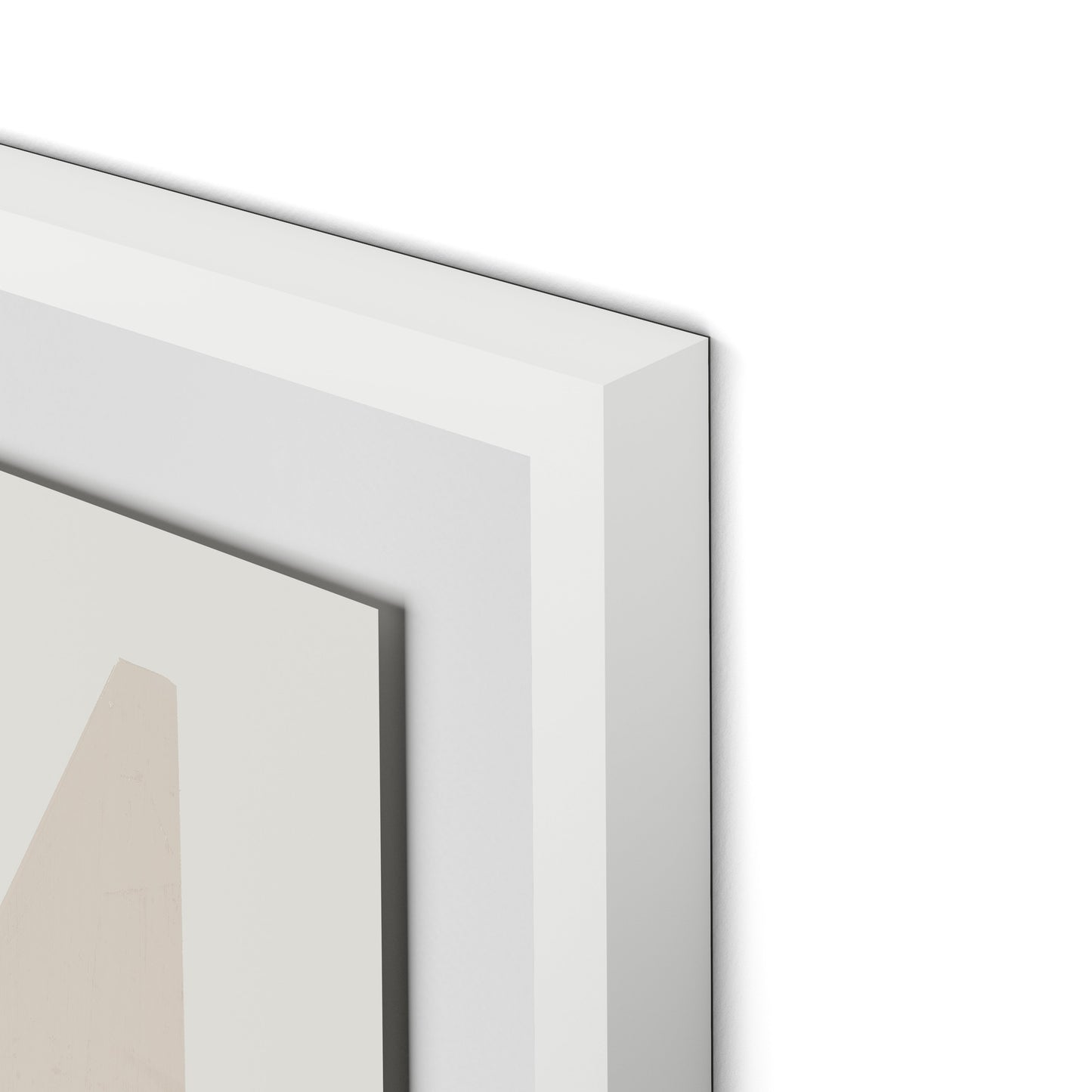 Quiet Now Framed Paper / 24 x 32 in / White