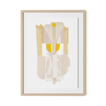 Shield III Framed Paper / 24 x 32 in / Natural Maple