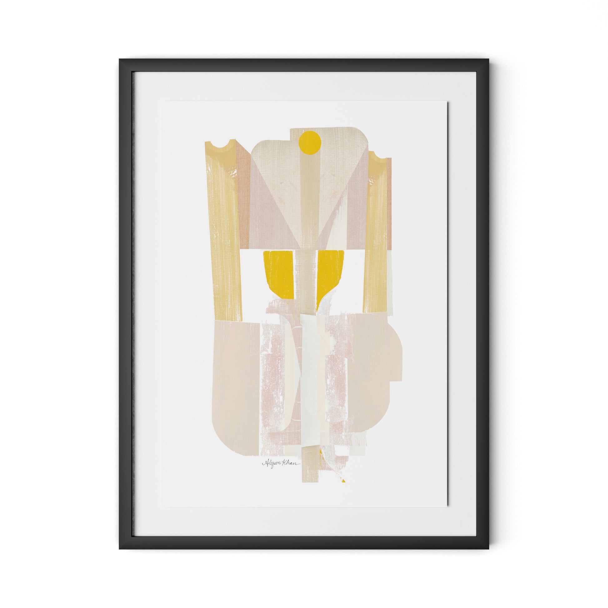 Shield III Framed Paper / 24 x 32 in / Black