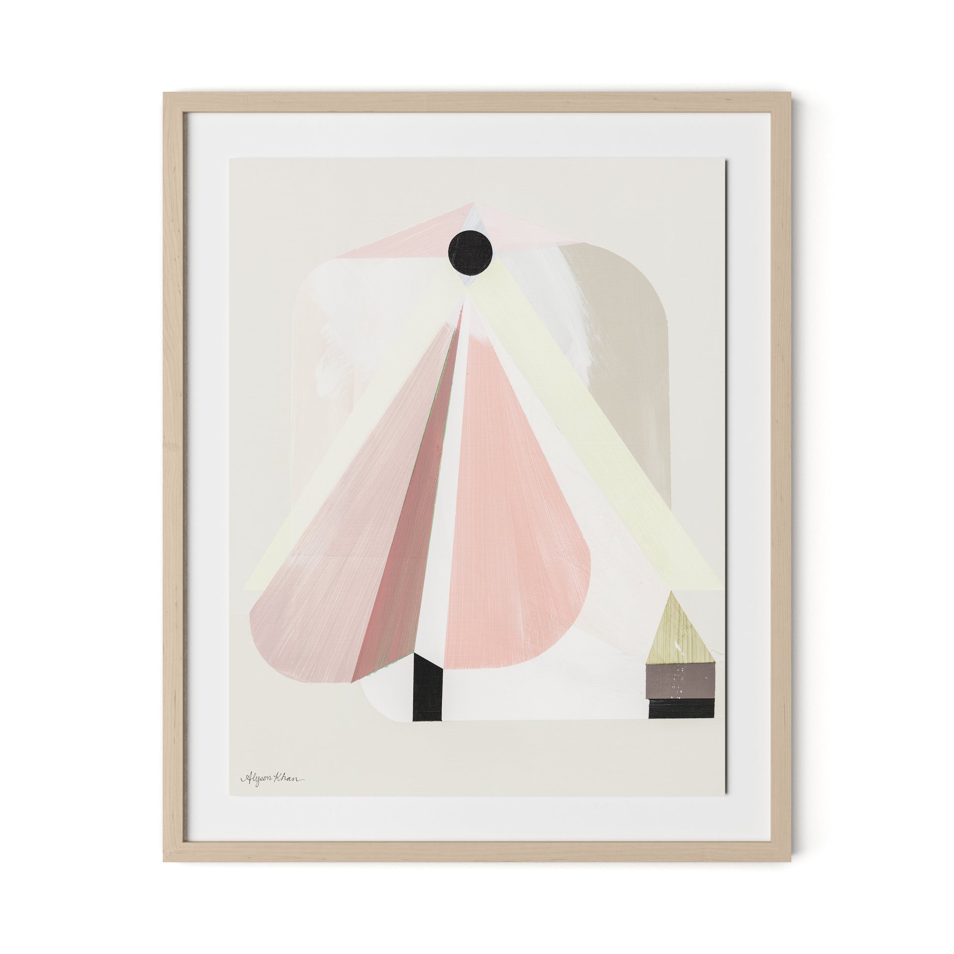 A Small Doorway Framed Paper / 26 x 32 in / Natural Maple