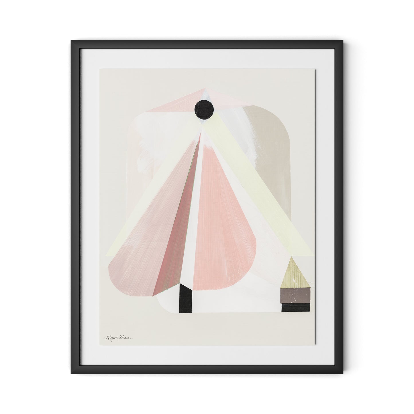 A Small Doorway Framed Paper / 26 x 32 in / Black