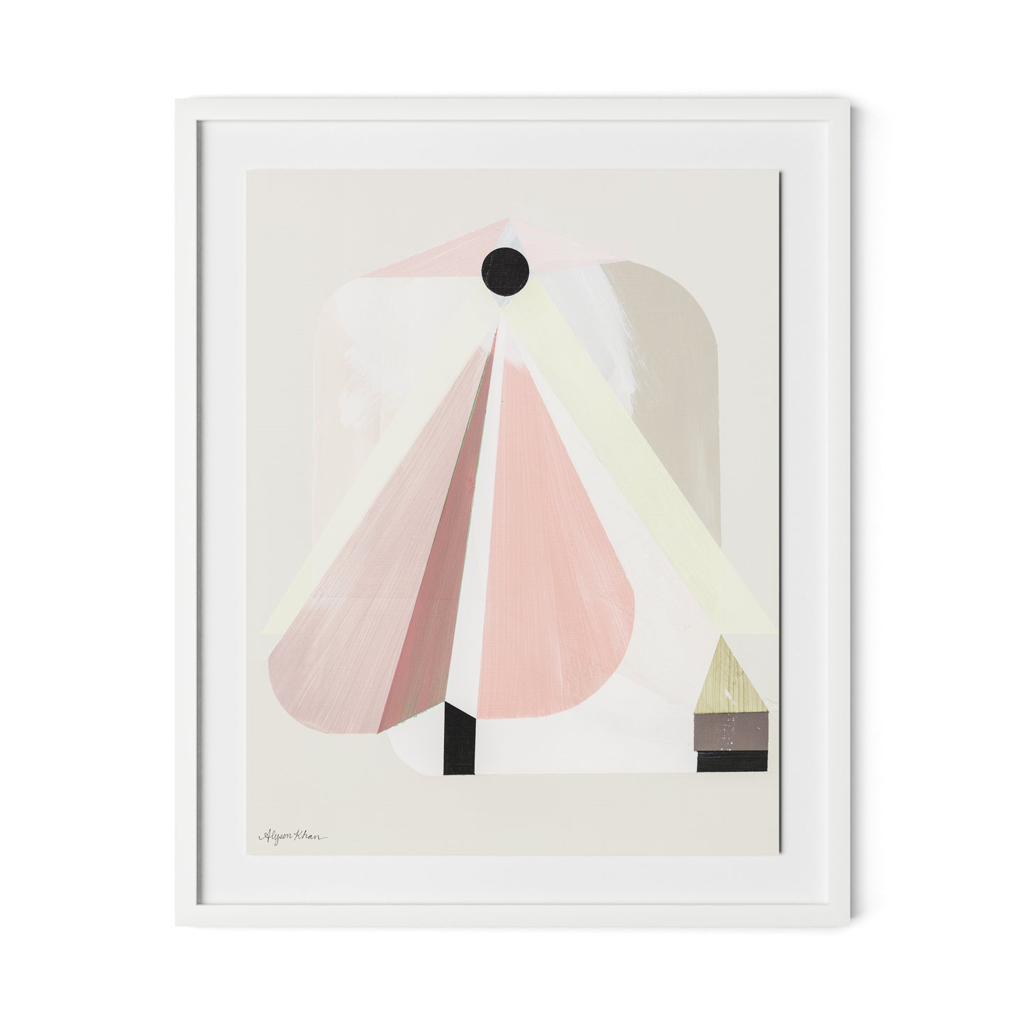 A Small Doorway Framed Paper / 26 x 32 in / White