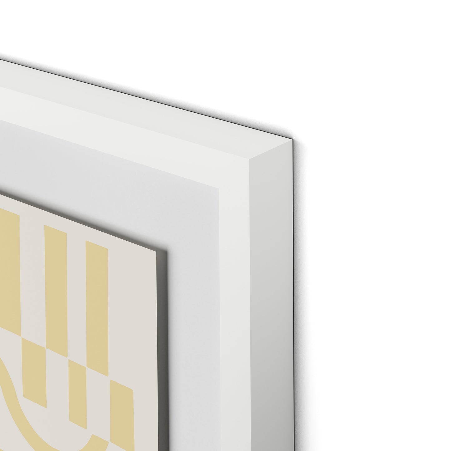 Checkered (Midnight) Terracotta Framed Paper / 27 x 32 in / White