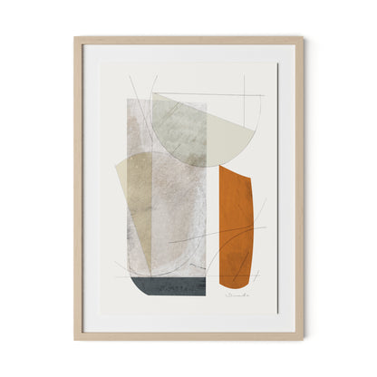 Catch Framed Paper / 24 x 32 in / Natural Maple