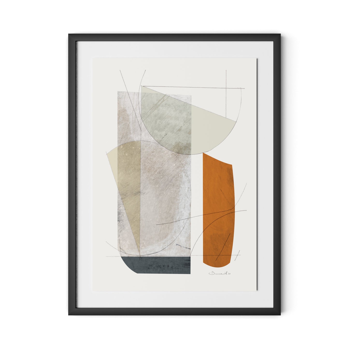 Catch Framed Paper / 24 x 32 in / Black