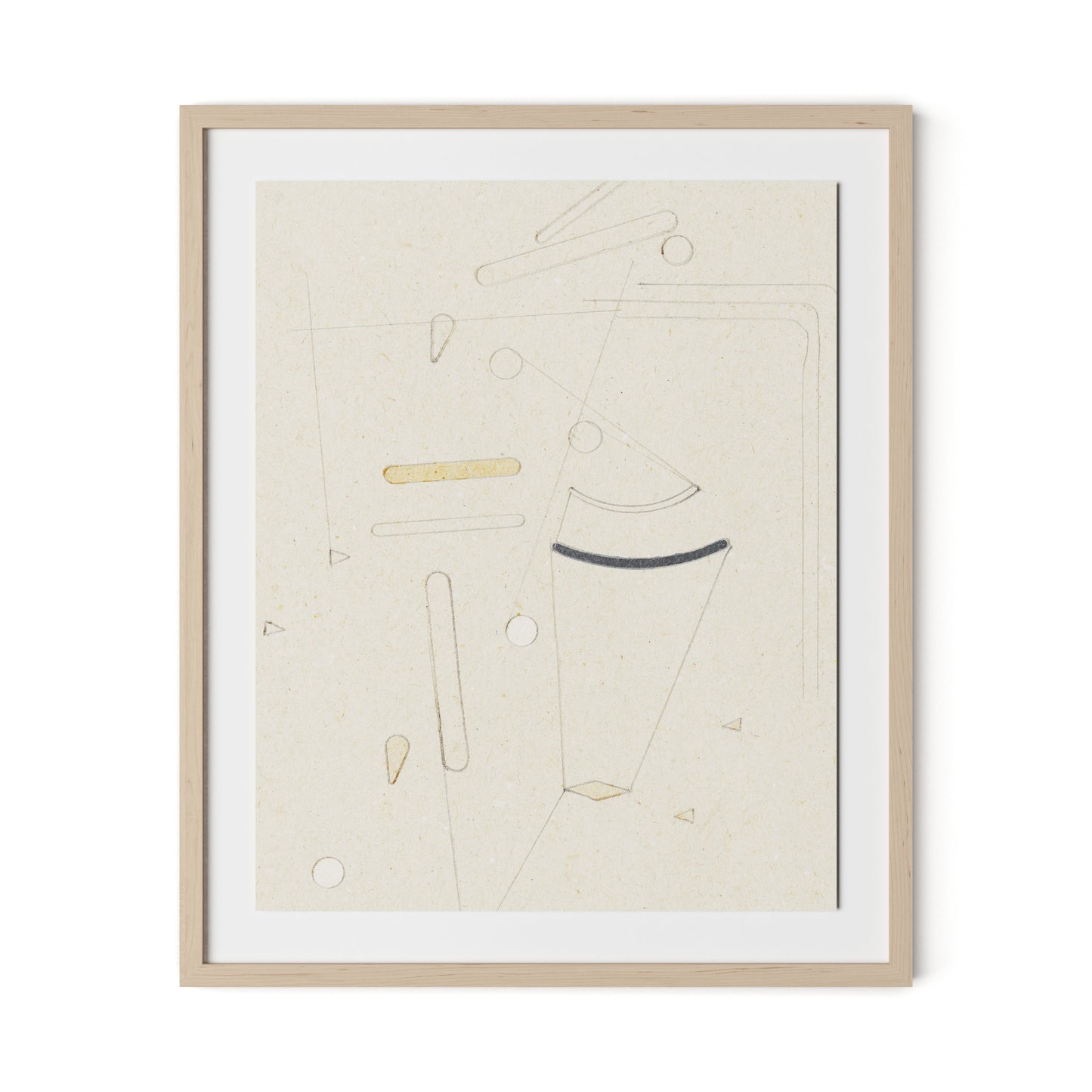 Indirect Framed Paper / 26.5 x 32 in / Natural Maple