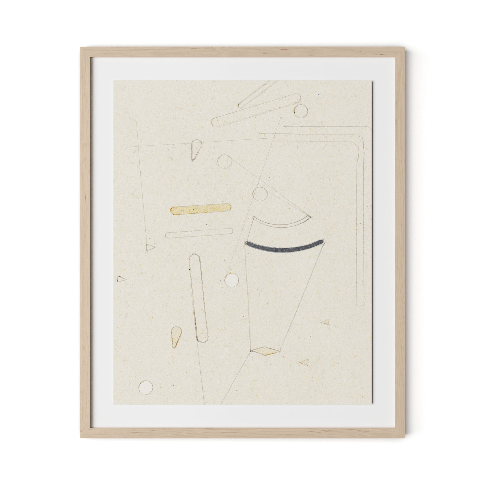 Indirect Framed Paper / 26.5 x 32 in / Natural Maple