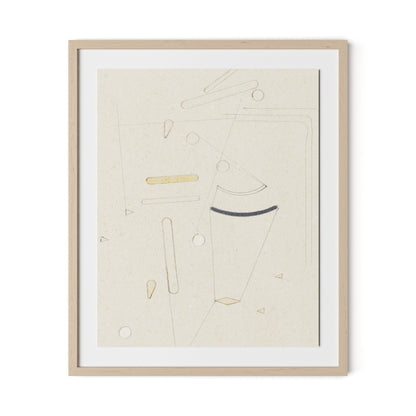 Indirect Framed Paper / 26.5 x 32 in / Natural Maple