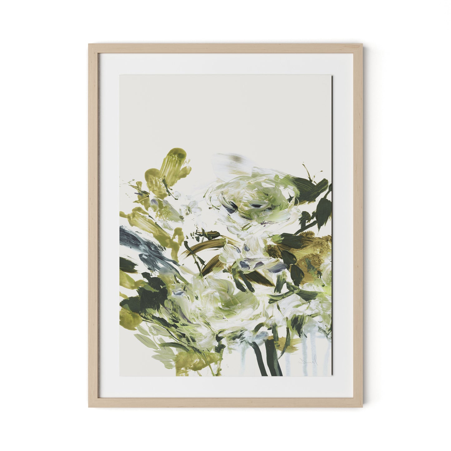 Summer Days Framed Paper / 24 x 32 in / Natural Maple