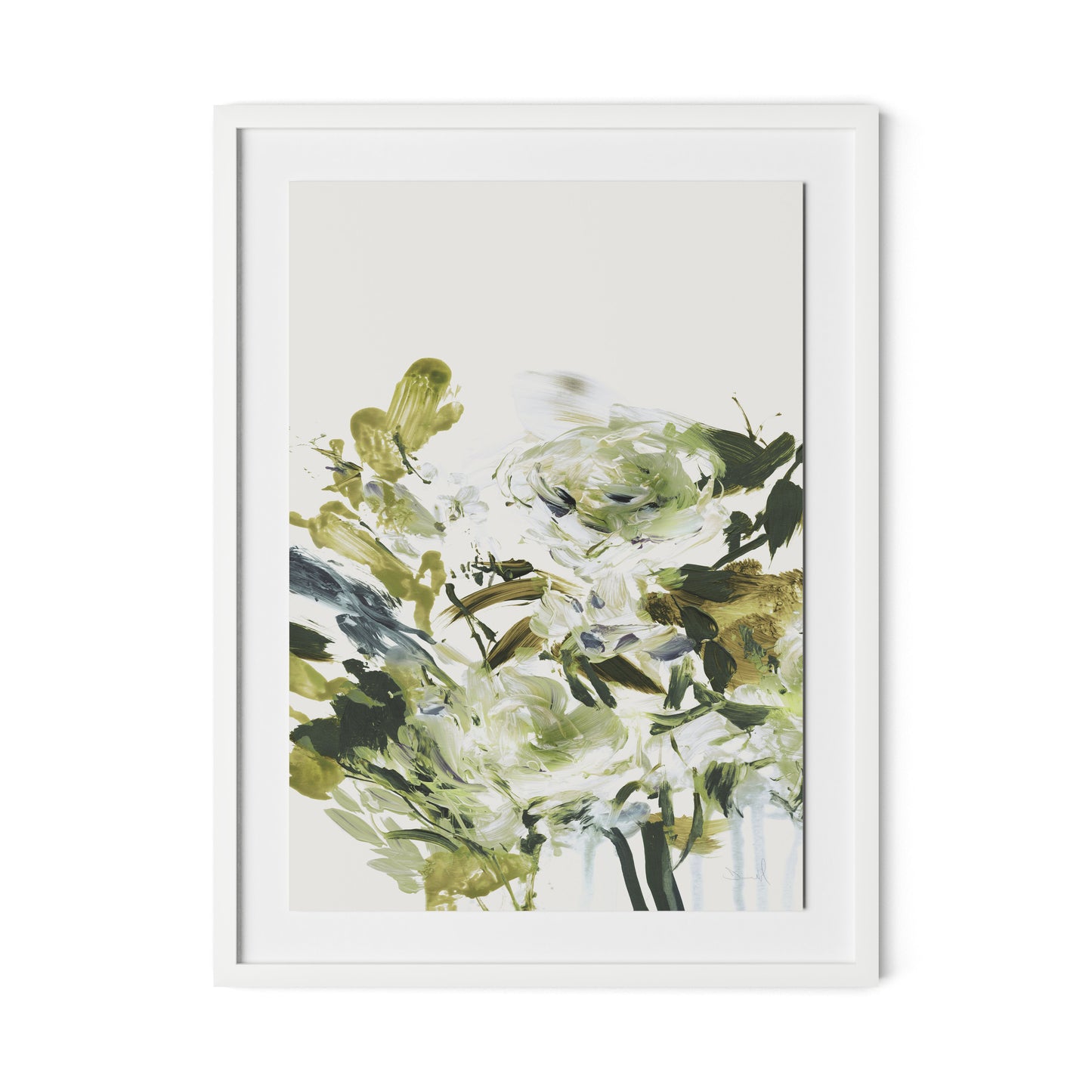 Summer Days Framed Paper / 24 x 32 in / White